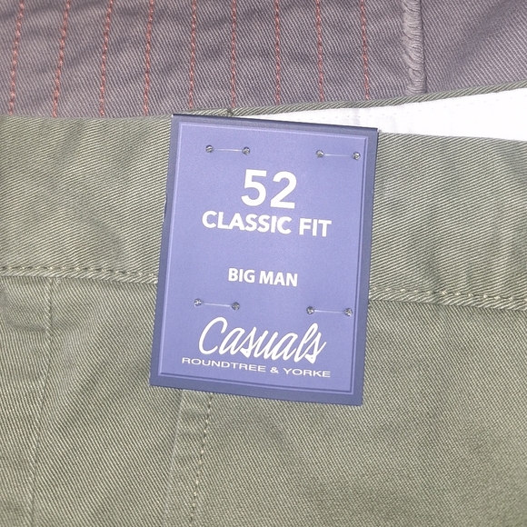 2 pairs of Roundtree and Yorke BigMan Classic Fit flat front shorts in a size 52 - Picture 4 of 16